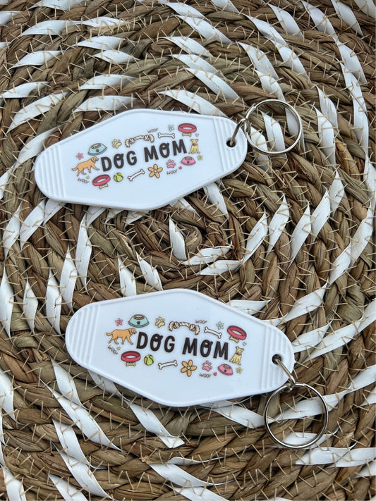 Dog Mom Motel Keychain - ShopCassiesCrafts