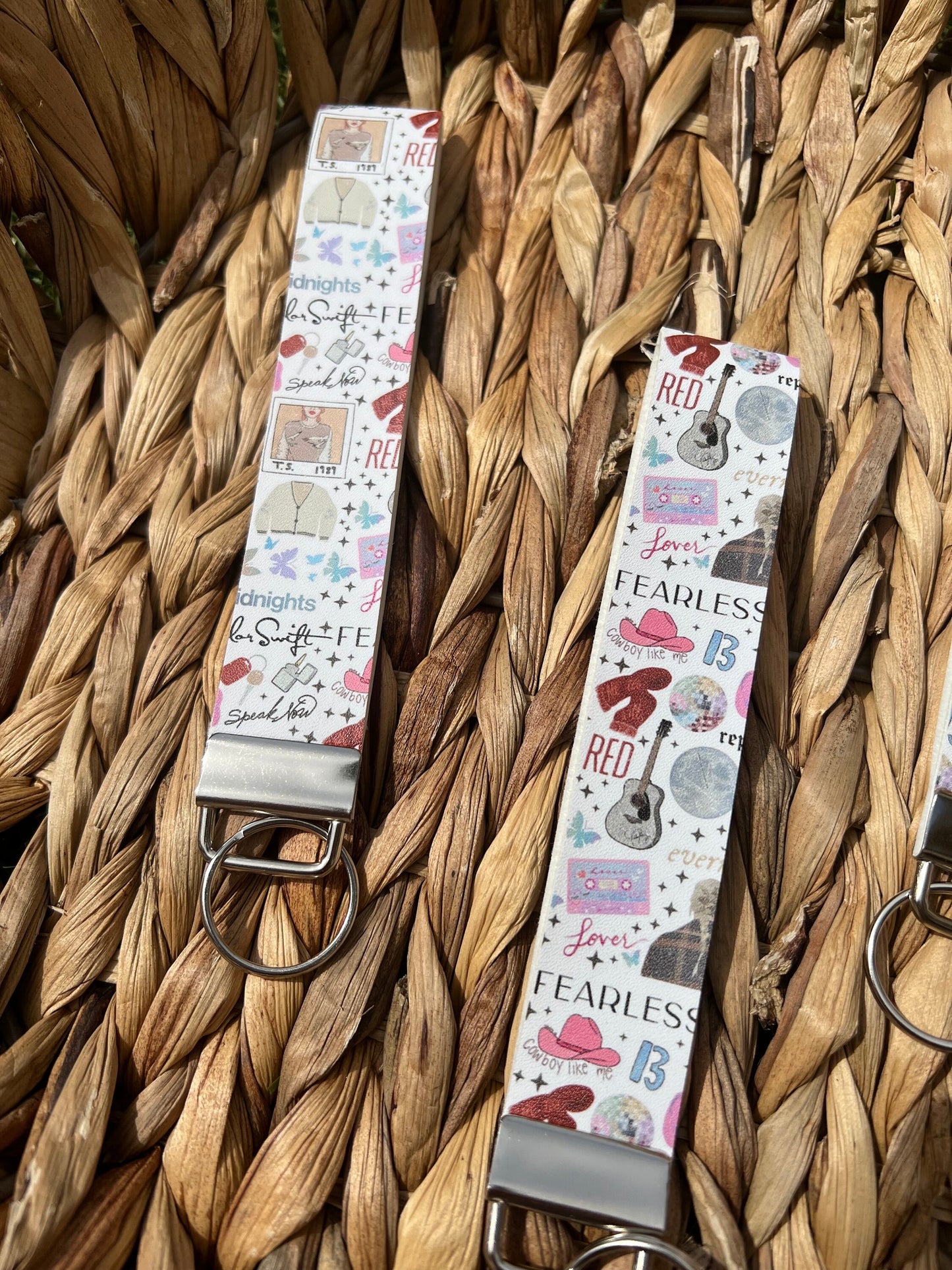 T Swift Eras Wristlet Keychain Fobs