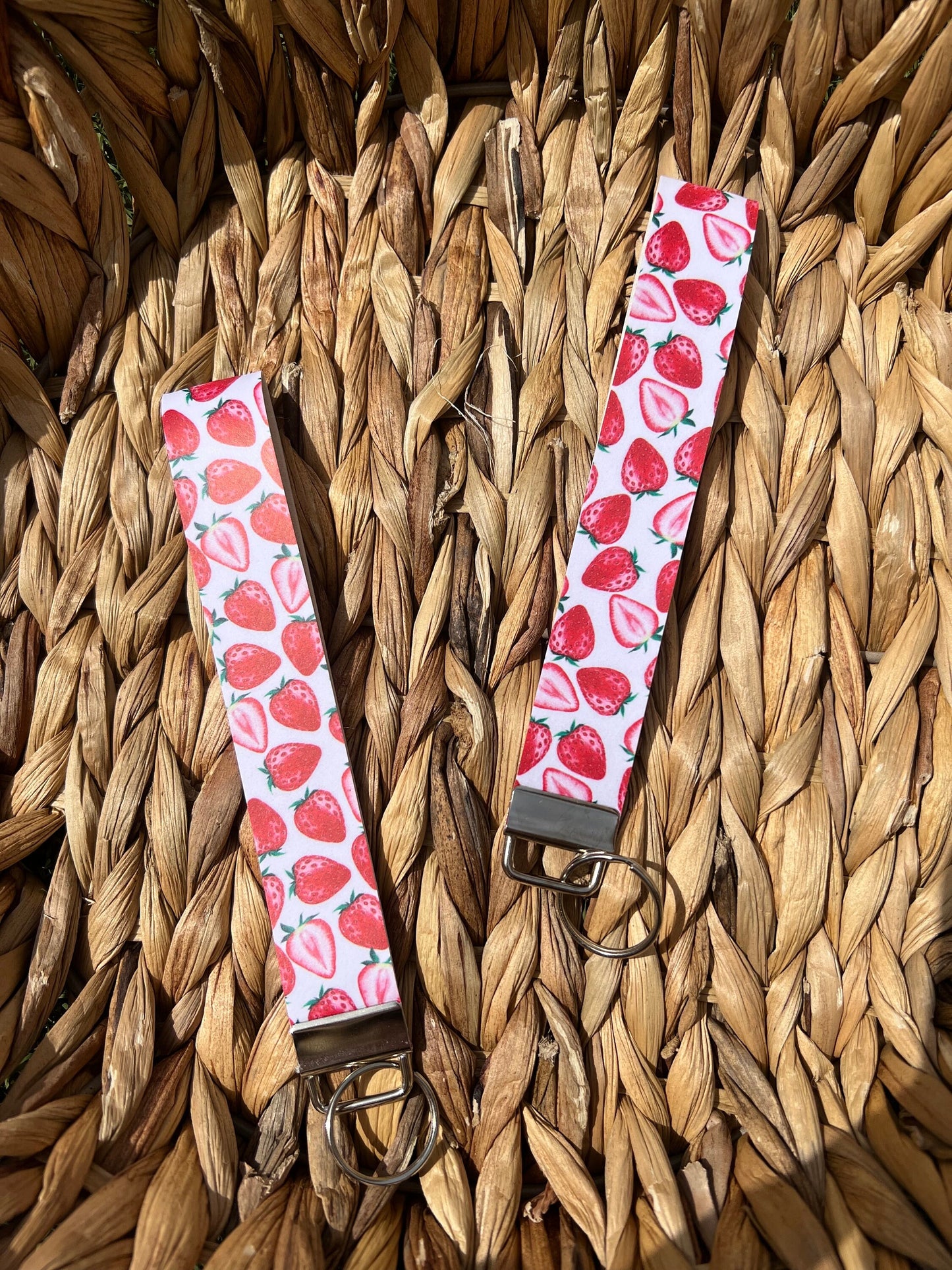 Fruit Themed Wristlet Keychain Fobs