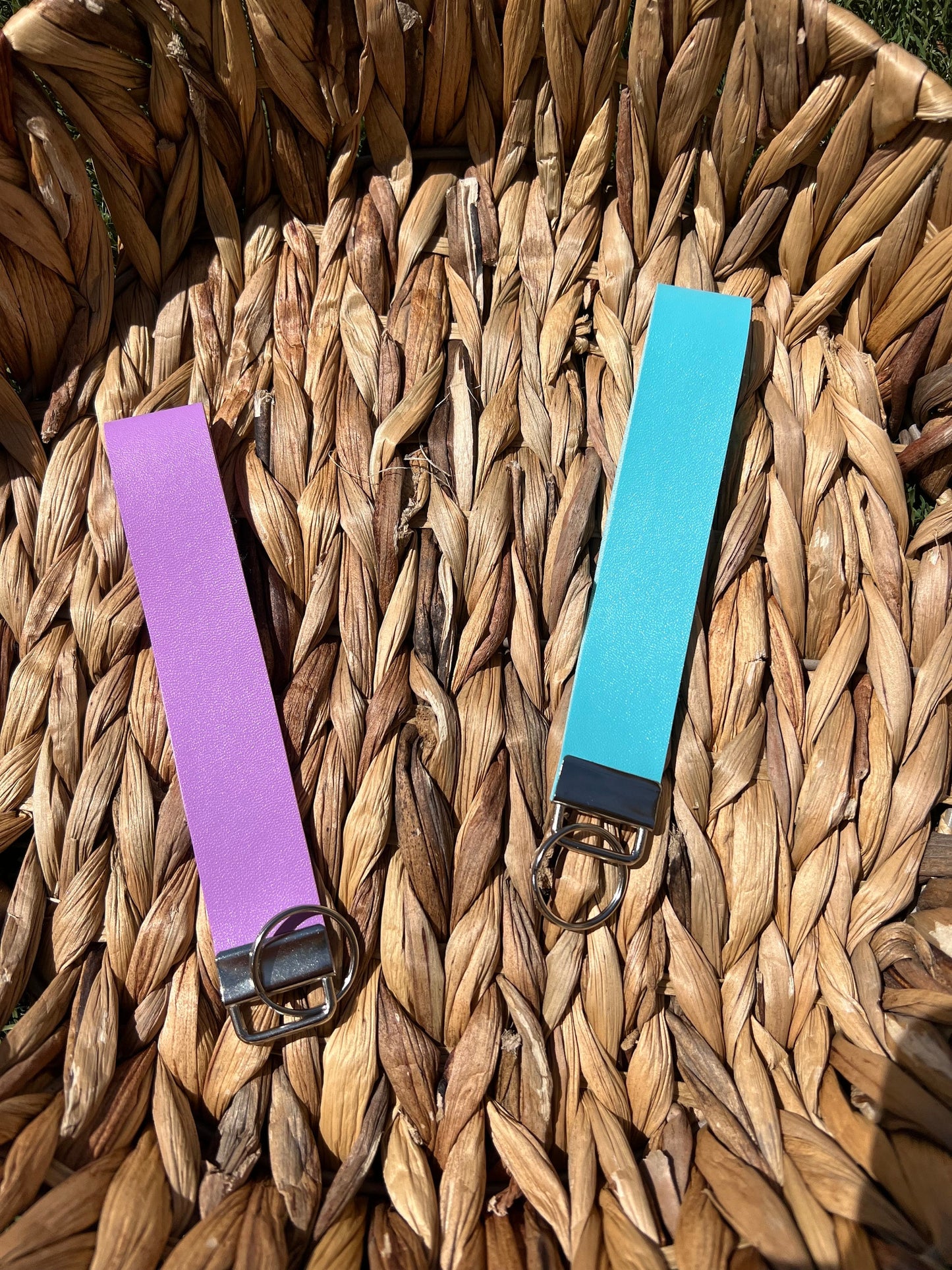 Plain Colored Wristlet Keychain Fobs