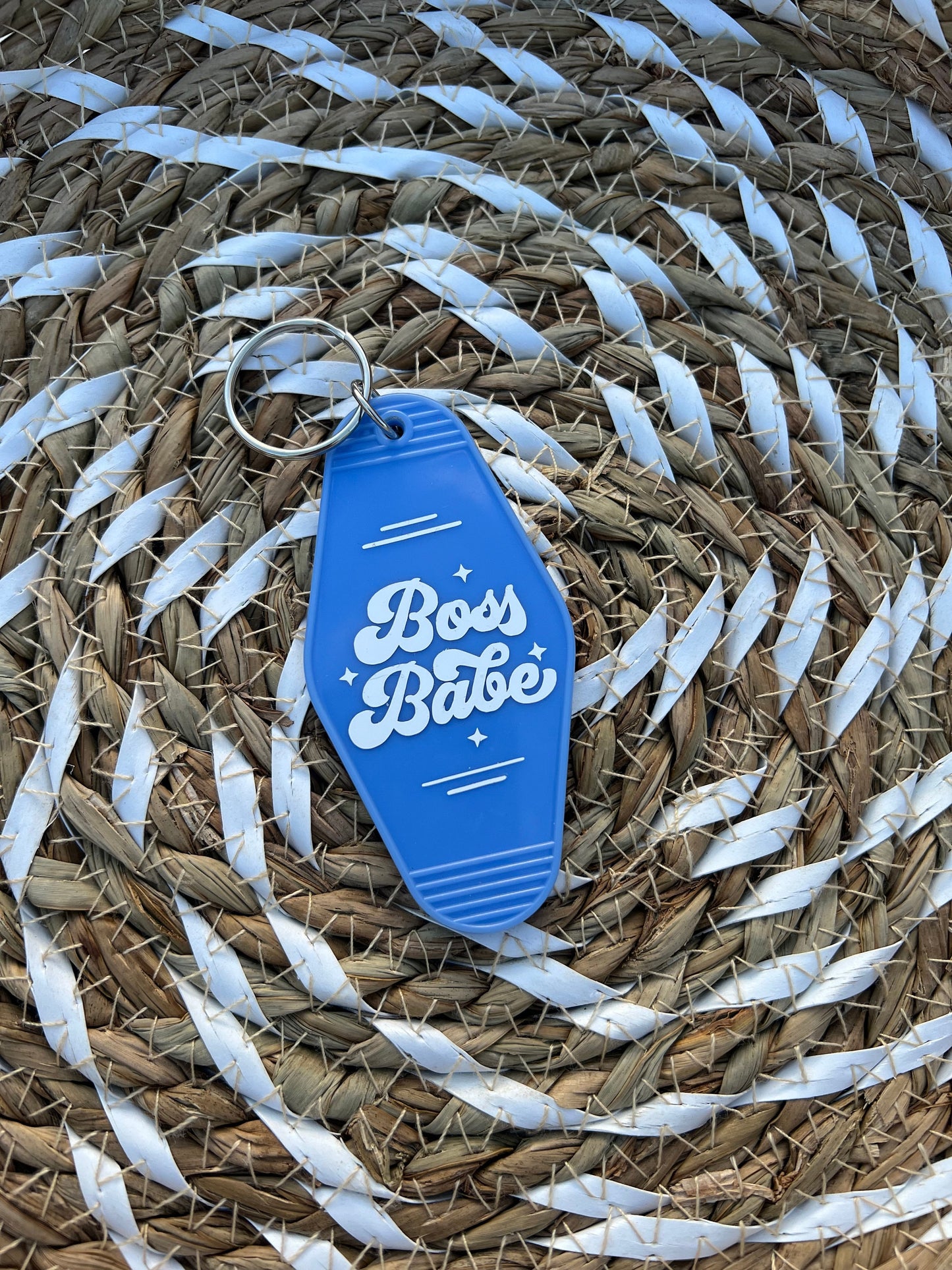 Boss Babe Motel Keychain