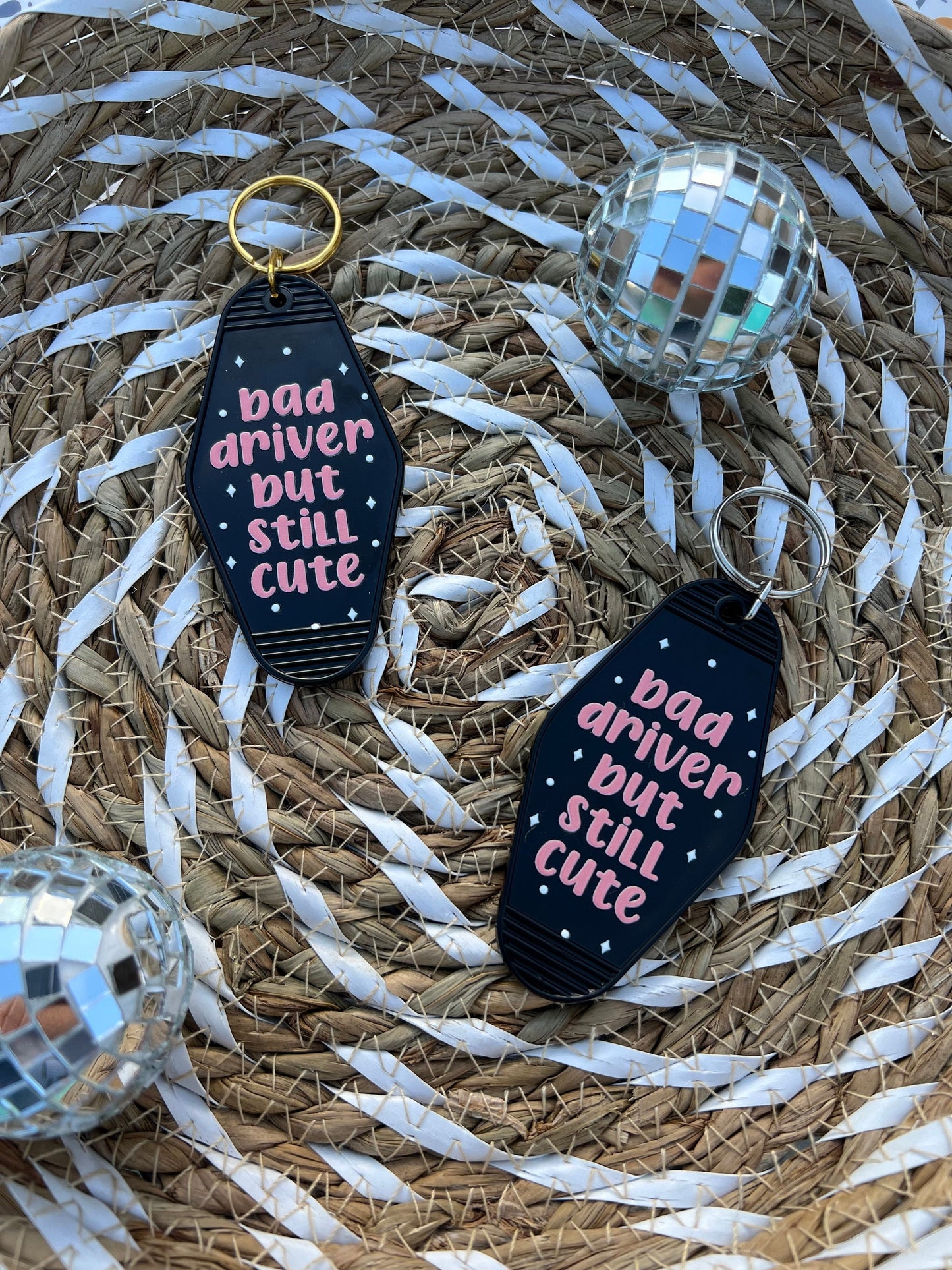 Bad Driver But Still Cute Motel Keychain - ShopCassiesCrafts