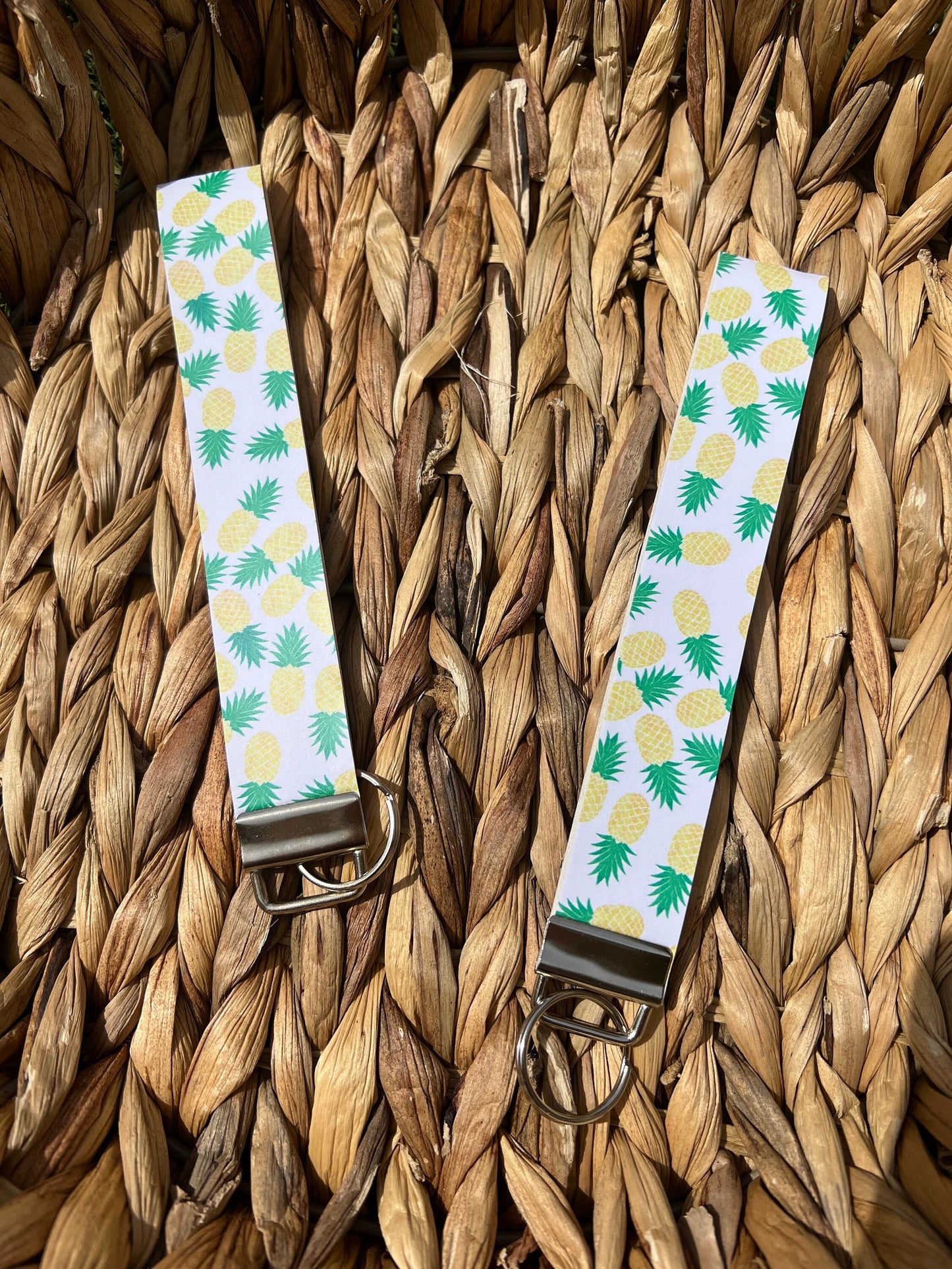 Fruit Themed Wristlet Keychain Fobs