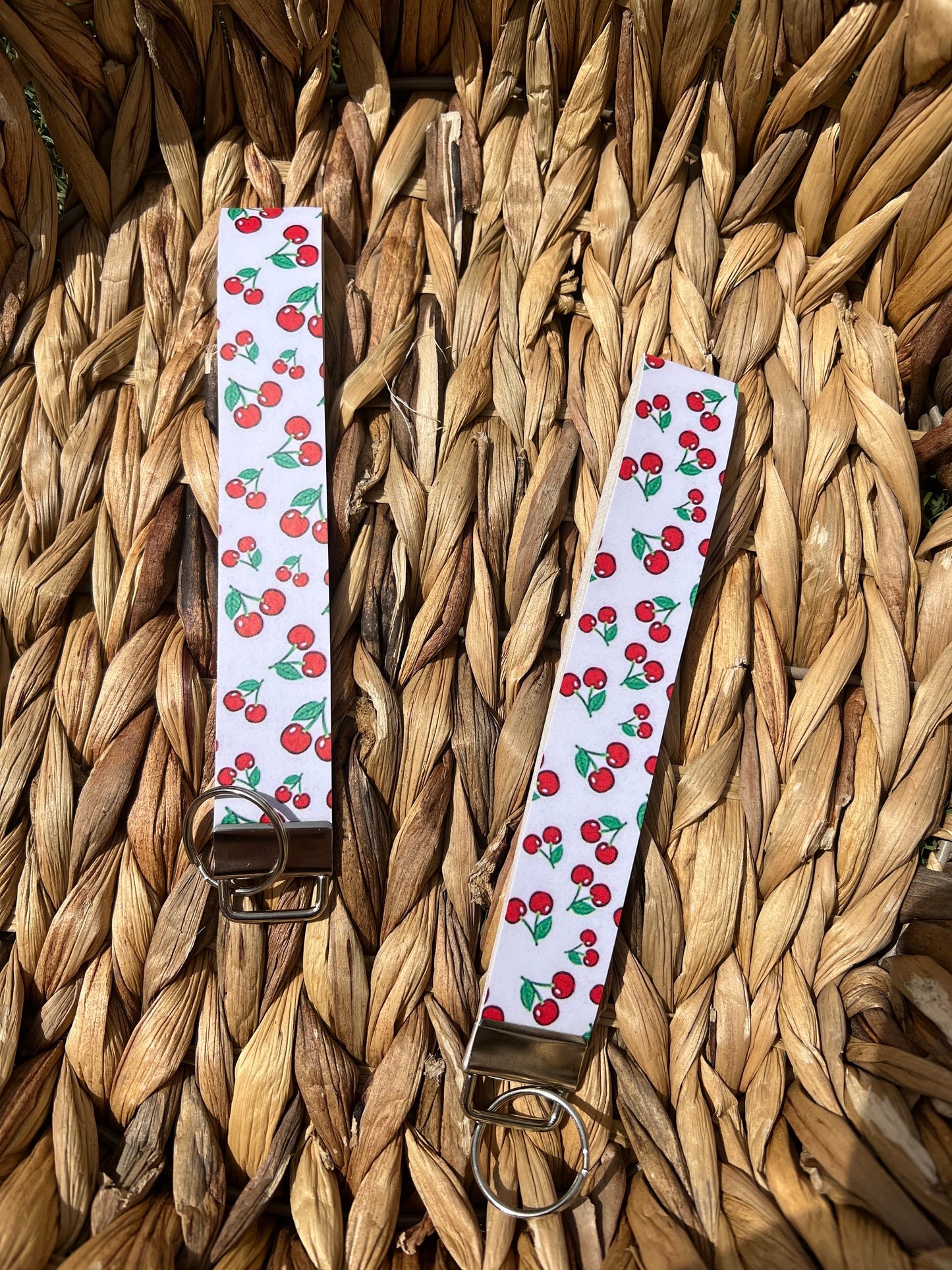 Fruit Themed Wristlet Keychain Fobs