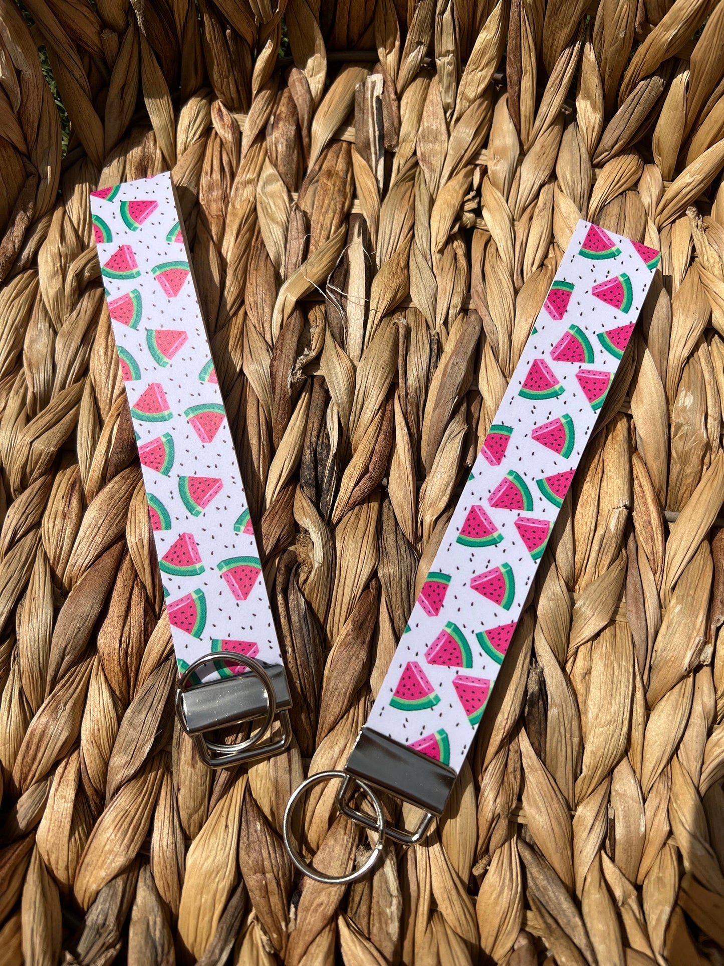 Fruit Themed Wristlet Keychain Fobs