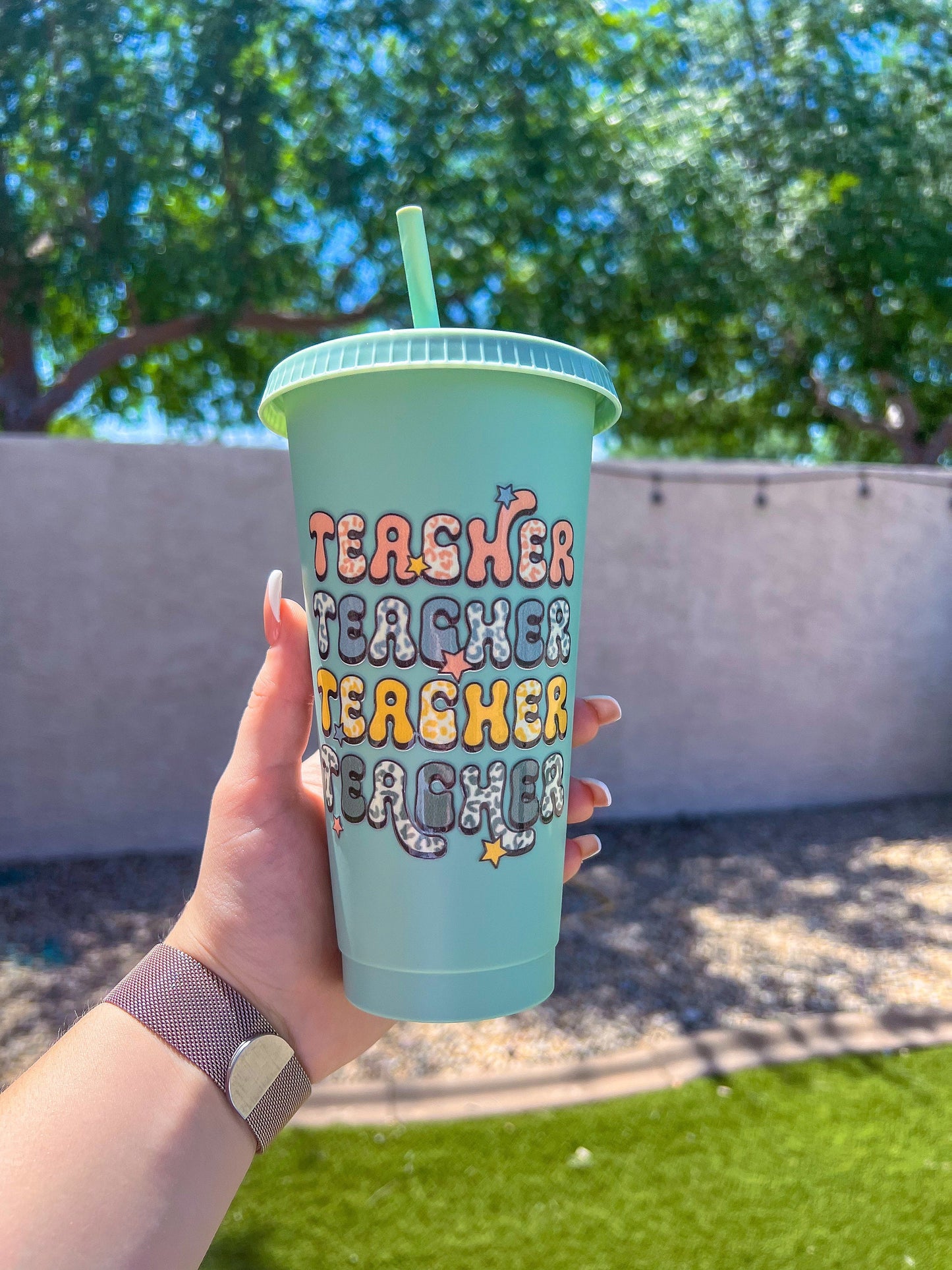 Teacher Decorated Cold Cup