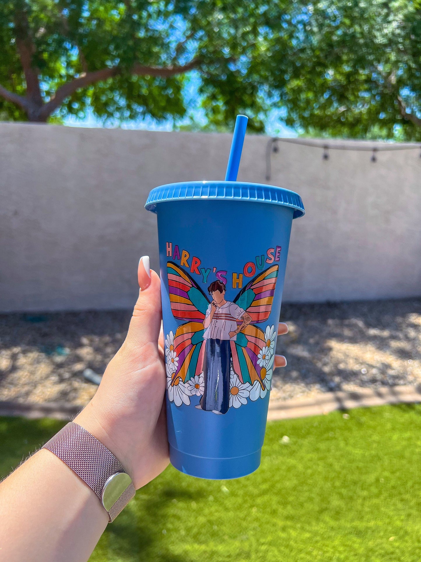 Harry's House Butterfly Decorated Cold Cup