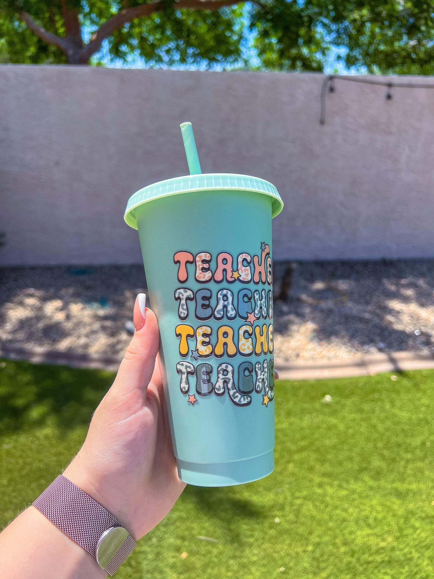 Teacher Decorated Cold Cup