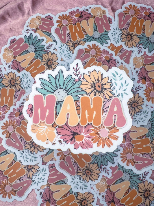 Mama Floral Sticker