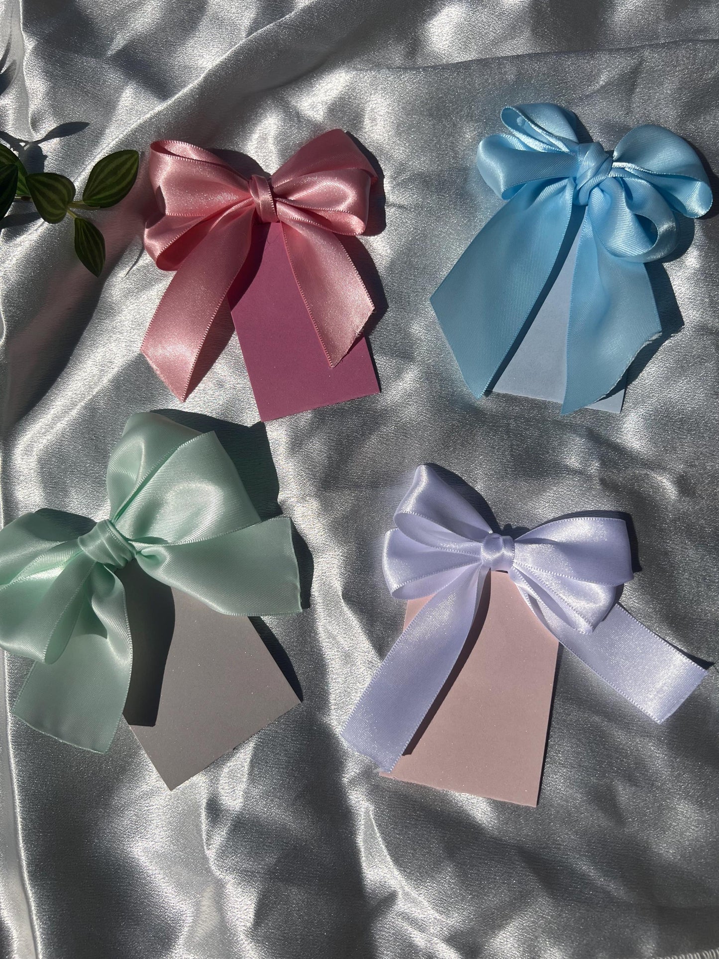 Bow Satin Ribbon Bookmarks || Bookshelf Accessory || Trendy, Coquette Bookmark for Readers || Gift for Book Lovers